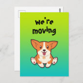 Corgi' Moving Briefkaart (Voorkant / Achterkant)