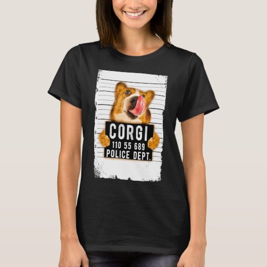 Corgi Mug Shot T-shirt (Voorkant)