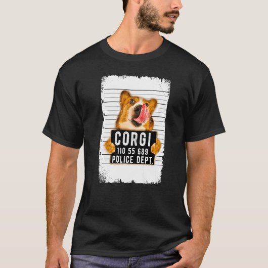 Corgi Mug Shot T-shirt (Voorkant)