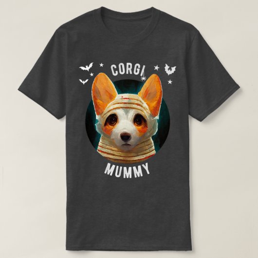 Corgi Mummy - Halloween -580 T-shirt (Design voorkant)