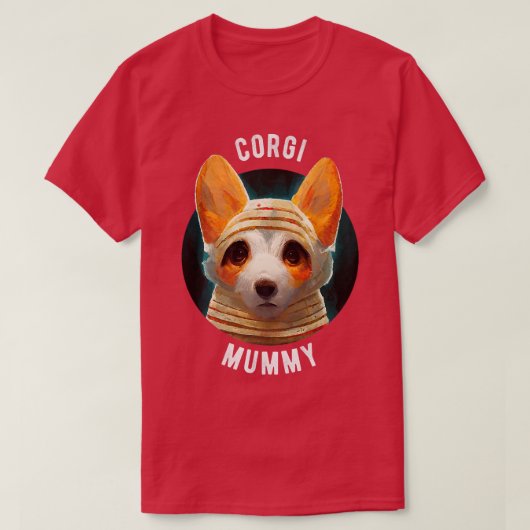 Corgi Mummyhalloween-585 T-shirt (Design voorkant)