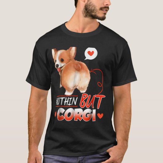 Corgi Niets Long Hoeve T-shirt (Voorkant)