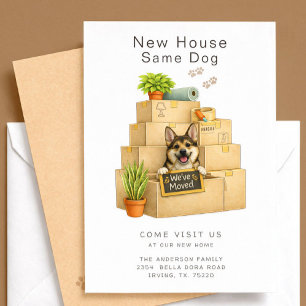 Corgi Nieuw Huis Verhuisbericht Kaart