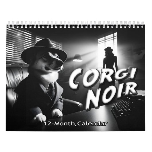 Corgi Noir Kalender (Hoes)