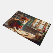 Corgi Noordpool Postkantoor Kunst Deurmat (Schuin)