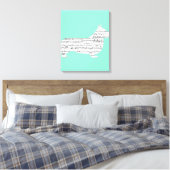 Corgi Notes Canvas Afdruk (Insitu (Slaapkamer))