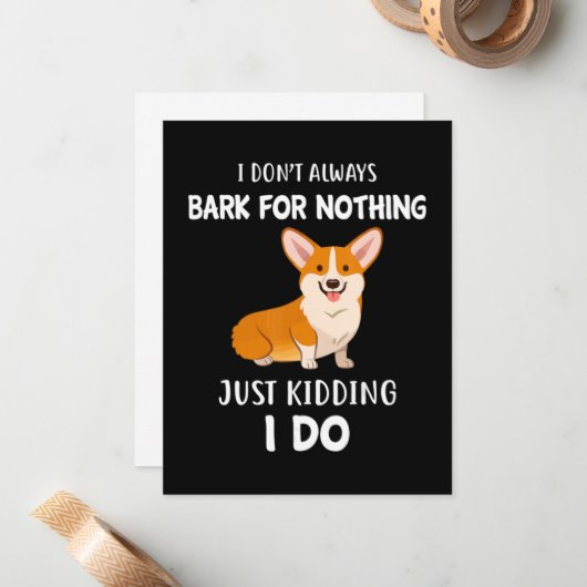 Corgi Notitiekaartje (Voorkant / Achterkant in situ)