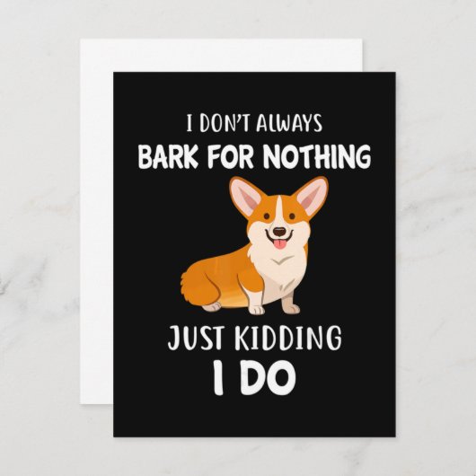 Corgi Notitiekaartje (Voorkant / Achterkant)
