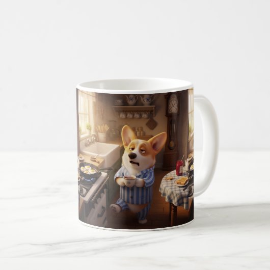 Corgi Ochtendmok Koffiemok (Voorkant rechts)