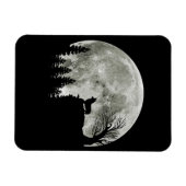 Corgi On Mountain Blood Moon Halloween Gifts Magneet (Horizontaal)