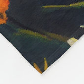 Corgi op een peddel: Een Schilderachtig avontuur Fleece Deken (Hoek)