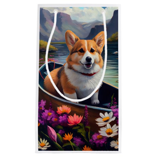 Corgi op een peddel: Een Schilderachtig avontuur Klein Cadeauzakje (Voorkant)