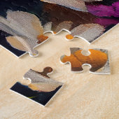 Corgi op een peddel: Een Schilderachtig avontuur Legpuzzel (Zijkant)