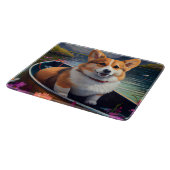 Corgi op een peddel: Een Schilderachtig avontuur Snijplank (Hoek)