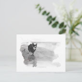 Corgi op het strand Briefkaart (Staand voorkant)