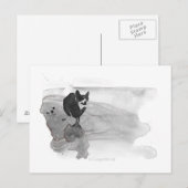 Corgi op het strand Briefkaart (Voorkant / Achterkant)