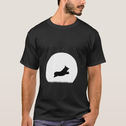 Corgi op wintersneeuw t-shirt (Voorkant)
