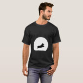 Corgi op wintersneeuw t-shirt (Voorkant volledig)