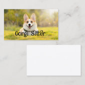 corgi oppas visitekaartje (Voorkant / Achterkant)