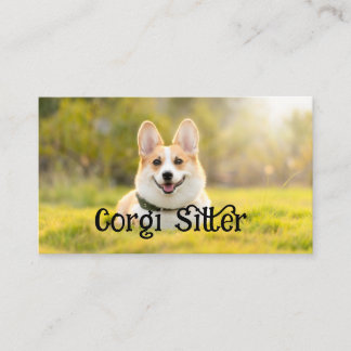 corgi oppas visitekaartje