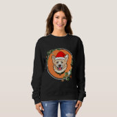 Corgi Oranje Floral Circle Trui (Voorkant volledig)