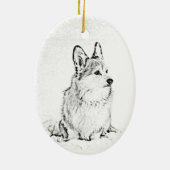 Corgi oval ornament (Achterkant)