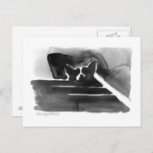 Corgi over het Briefkaart van Stairs (Voorkant / Achterkant)