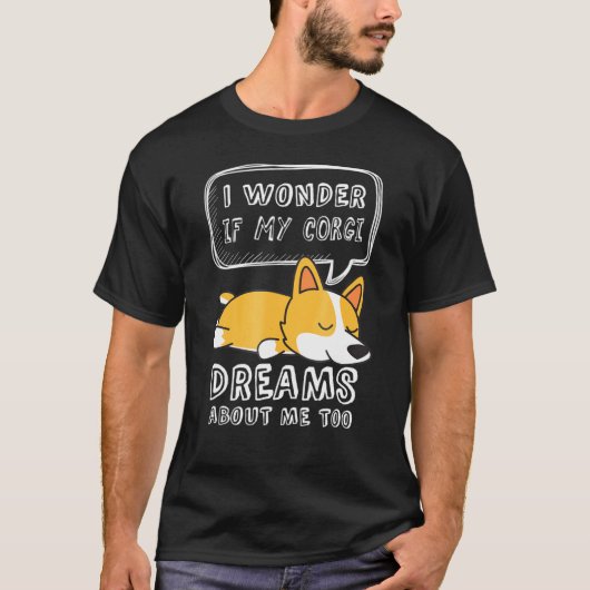 Corgi Pajama Dream Over Corgis T-shirt (Voorkant)