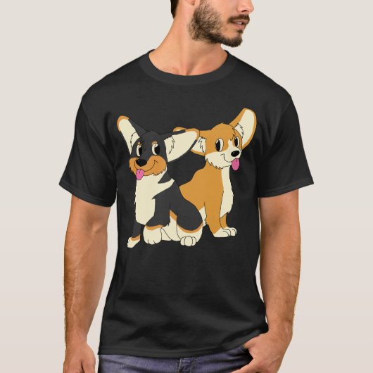 Corgi Pals T-shirt (Voorkant)