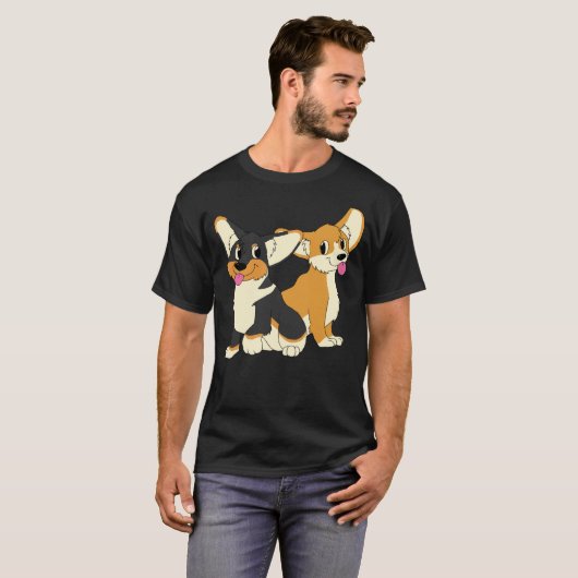 Corgi Pals T-shirt (Voorkant volledig)