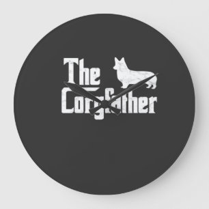 Corgi Papa de Corgfather Grappige Corgi Liefhebber Grote Klok