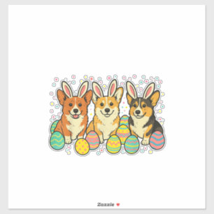 Corgi Pasen T-Shirt_1 Sticker