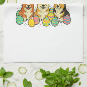 Corgi Pasen T-Shirt_1 Theedoek (Gevouwen)