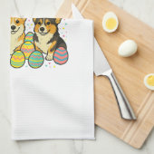 Corgi Pasen T-Shirt_1 Theedoek (Quarter Fold)