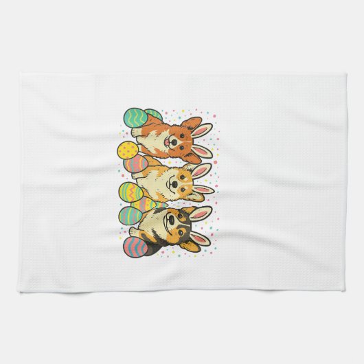 Corgi Pasen T-Shirt_1 Theedoek (Horizontaal)