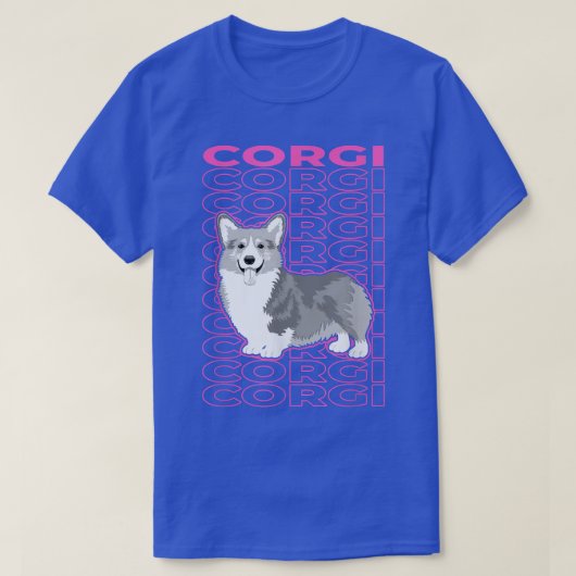 Corgi pasta esthetisch t-shirt (Design voorkant)