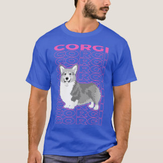 Corgi pasta esthetisch t-shirt