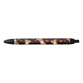 Corgi-patroon Zwarte Inkt Pen