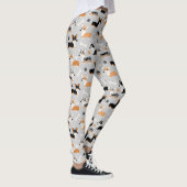 Corgi Pattern Gray Leggings (Rechts)