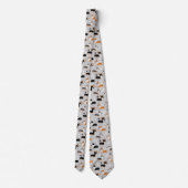 Corgi Pattern Gray Stropdas (Achterkant)