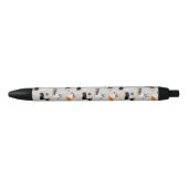 Corgi Pattern Gray Zwarte Inkt Pen (Voorkant)