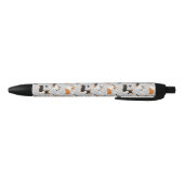 Corgi Pattern Gray Zwarte Inkt Pen (Bodem)