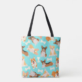 Corgi Pattern Tote Bag (Achterkant)