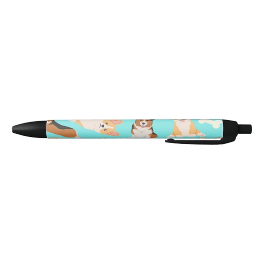 Corgi Pattern Zwarte Inkt Pen (Bodem)