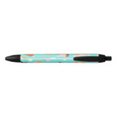 Corgi Pattern Zwarte Inkt Pen (Achterkant)