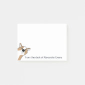 Corgi Peeking Persoonlijke opmerkingen Post-it® Notes (Voorkant)