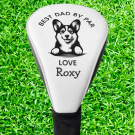 Corgi Peeking Puppy Aanpassen Golf Head Hoesje Golfheadcover