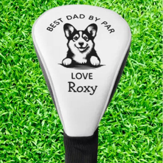 Corgi Peeking Puppy Aanpassen Golf Head Hoesje Golfheadcover