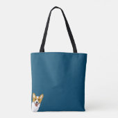 Corgi Peeking Tote Bag (Achterkant)