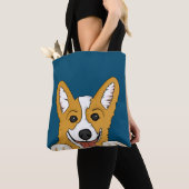 Corgi Peeking Tote Bag (Dichtbij)